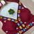 Maroon navratri kodi mirror work rayon silk blend blouse blouse