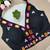 Black navratri kodi mirror work rayon silk blend blouse blouse