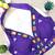 Purple navratri kodi mirror work rayon silk blend  blouse blouse