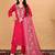Women's Beautiful Embroidery Work Mul Chanderi Fabric Straight Kurta Pant and Dupatta Set