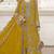 Mustard yellow heavy zari work kurti suit set