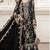 Black heavy zari work kurti suit set