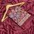 Maroon Color Original flower design work work with floral design Silk blend Saree