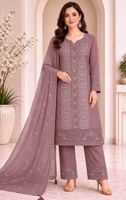Elegant oniun fancy sequins embroidery dress material set 1