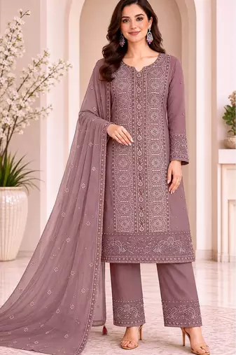 Elegant oniun fancy sequins embroidery dress material set