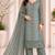 Elegant pista fancy sequins embroidery dress material set