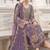 Lavendar heavy zari work kurti suit set
