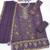 Lavendar heavy zari work kurti suit set