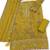 Mustard yellow heavy zari work kurti suit set