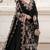 Black heavy zari work kurti suit set