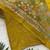 Yellow Color Original flower design work work with floral design Silk blend Saree