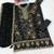 Black heavy zari work kurti suit set