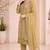 Elegant yellow fancy sequins embroidery dress material set