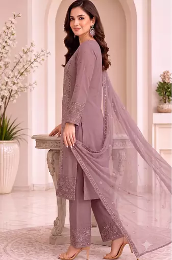 Elegant oniun fancy sequins embroidery dress material set