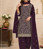 Festive wear unstitched suit with dupatta
