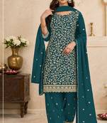 Festive wear unstitched suit with dupatta