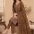 Mehendi heavy embroidery kurti set with scallop border dupatta | festive designer suit