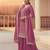 Pink heavy sequins & embroidery dress material with scalloped border dupatta