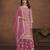 charming pink embroidered georgette sharara salwar suit
