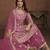 charming pink embroidered georgette sharara salwar suit
