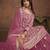charming pink embroidered georgette sharara salwar suit