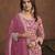charming pink embroidered georgette sharara salwar suit
