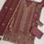 Oniun heavy embroidery kurti set with scallop border dupatta | festive designer suit