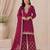 Designer red color zari work pakistani suit piece with heavy border dupatta for women