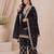 Designer black color zari work pakistani suit piece with heavy border dupatta for women
