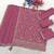 Pink heavy sequins & embroidery dress material with scalloped border dupatta