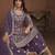 majestic lavender embroidered georgette sharara salwar suit
