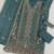 Teal blue heavy embroidery kurti set with scallop border dupatta | festive designer suit