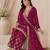 Designer red color zari work pakistani suit piece with heavy border dupatta for women