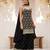 Black embroidered strappy kurti sharara set