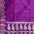 Purple semi silk banarasi  saree with floral zari & booti work