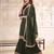 Mehendi  embroidered unstitched salwar suit material with heavy border dupatta
