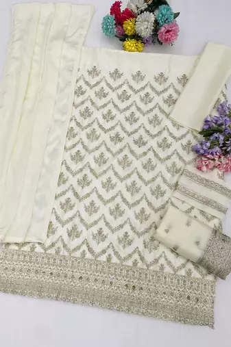 White embroidered strappy kurti sharara set