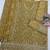 Olive green  faux georgette bandhani mirror work dress material set