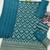 Teal embroidered strappy kurti sharara set