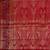 Red cotton silk banarasi  saree with  zari booti & tanchoi work