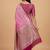Pink cotton silk banarasi  saree with zari booti & rangkart  work