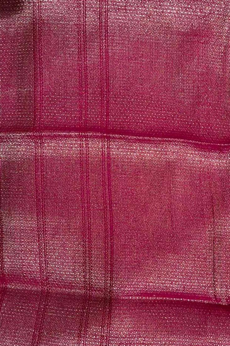 Pink cotton silk banarasi  saree with zari booti & rangkart  work