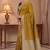 golden banarasi silk blend blend saree with tringular boota work 