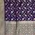 purple banarasi silk blend saree with floral zari rangkart work