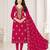 Women’s embroidered unstitched salwar suit dress material with dupatta