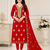 Women’s embroidered unstitched salwar suit dress material with dupatta