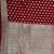 red banarasi silk blend saree with zari booti work