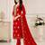 Women’s embroidered unstitched salwar suit dress material with dupatta