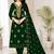 Women’s embroidered unstitched salwar suit dress material with dupatta