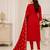 Women’s embroidered unstitched salwar suit dress material with dupatta